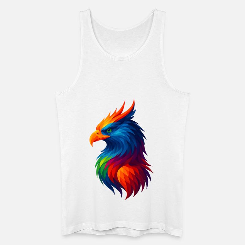 WPAP Stil Polygon Tiere - Greiff - Männer Bio Tank Top - Weiß