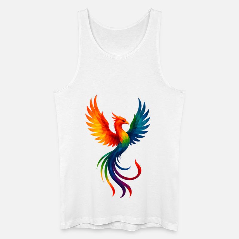 Animaux de style WPAP - Phoenix - Débardeur bio Homme - blanc