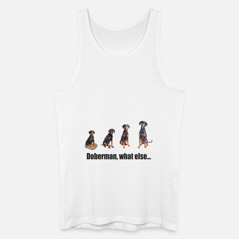 Doberman, what else... - Männer Bio Tank Top - Weiß