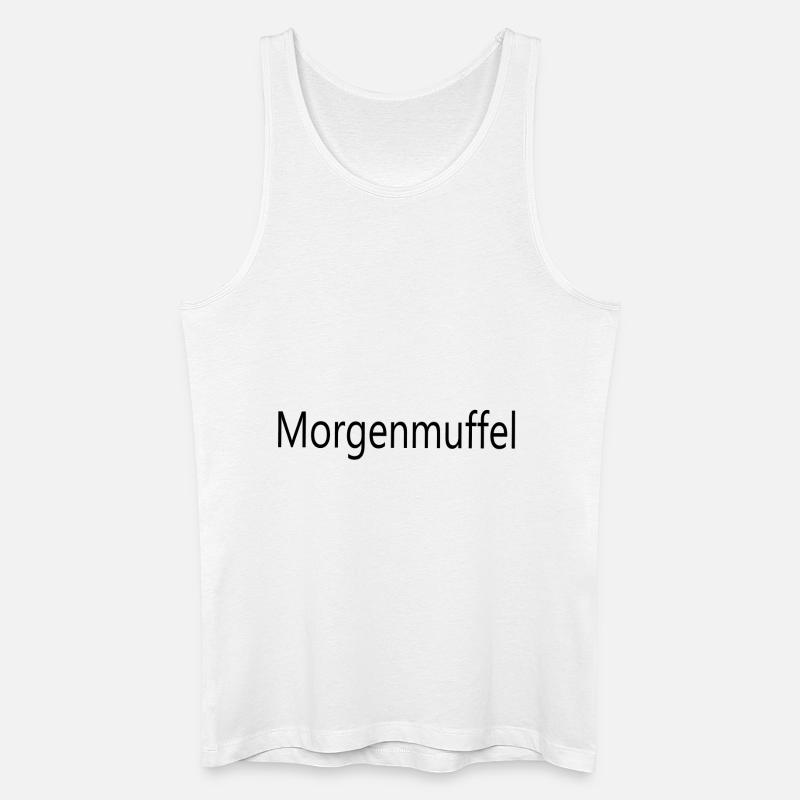 Morgenmuffel - Männer Bio Tank Top - Weiß