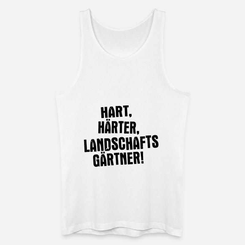 Landschaftsgärtner - Männer Bio Tank Top - Weiß
