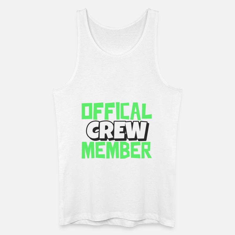 Official Crew Member Design - Männer Bio Tank Top - Weiß