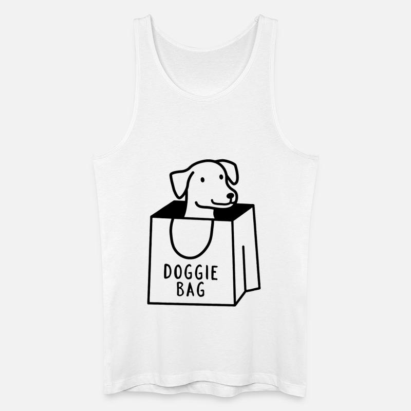 Hundetasche - Männer Bio Tank Top - Weiß