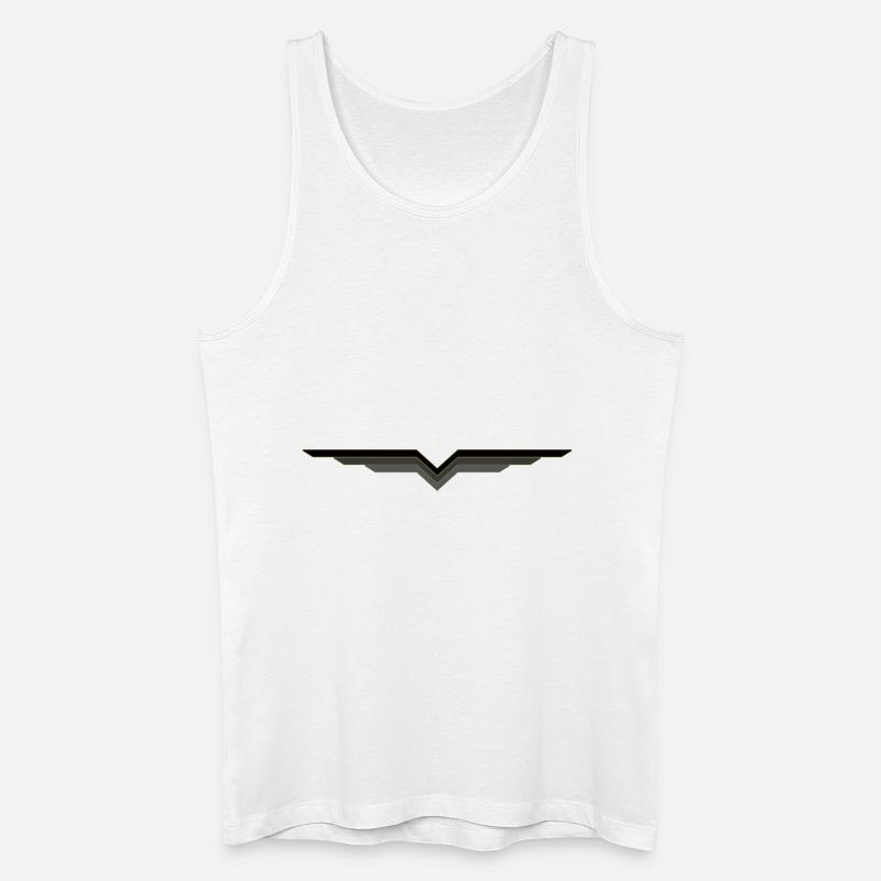 Flügel - Männer Bio Tank Top - Weiß
