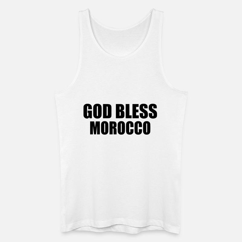 God bless morocco marokko - Männer Bio Tank Top - Weiß