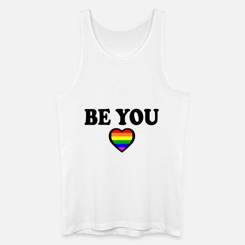 Be you - Männer Bio Tank Top - Weiß