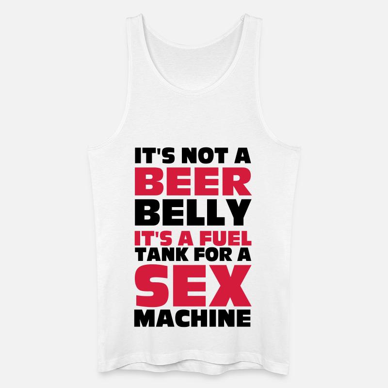 Beer Belly - Männer Bio Tank Top - Weiß