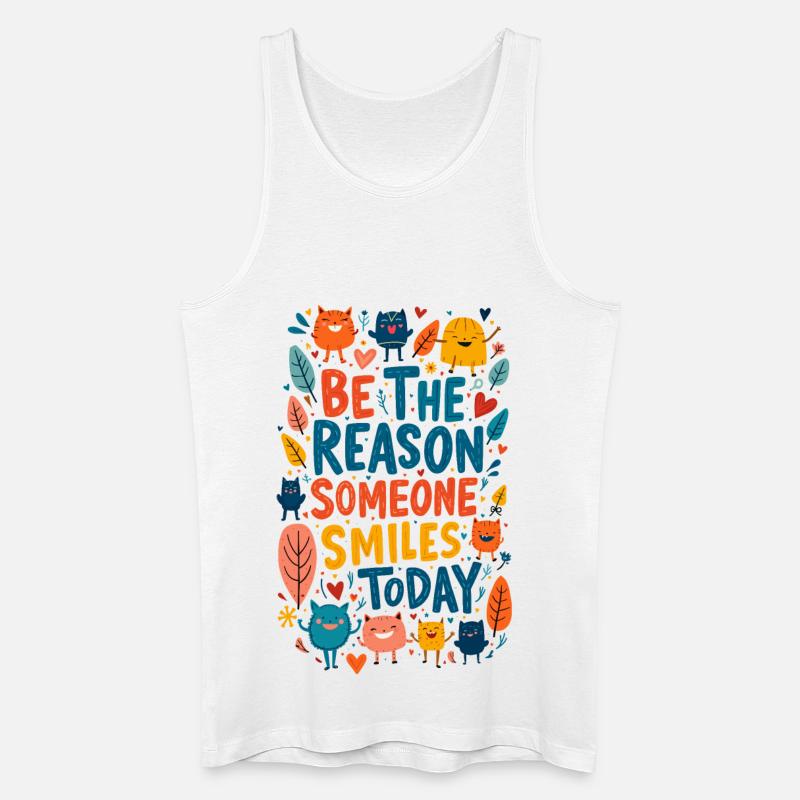 Sei der Grund - Männer Bio Tank Top - Weiß