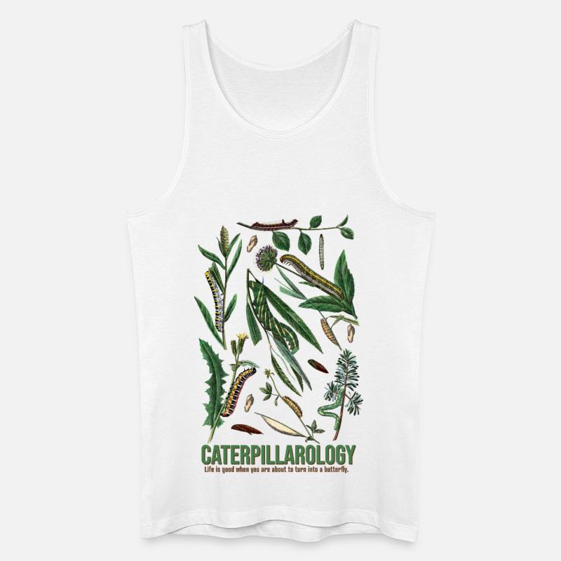 Caterpillarology Nature Study - Männer Bio Tank Top - Weiß