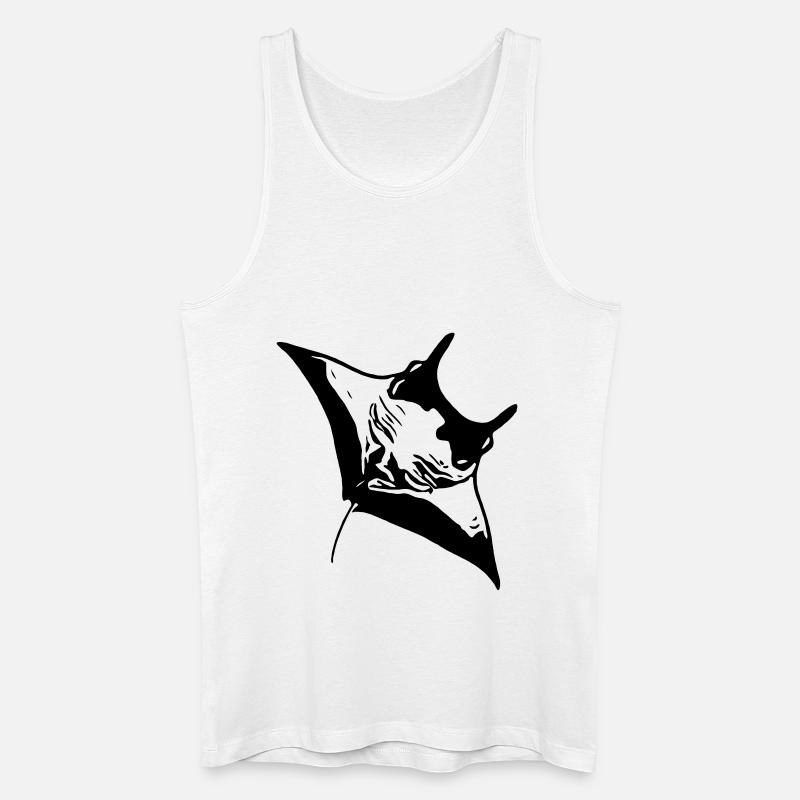 Manta - Männer Bio Tank Top - Weiß