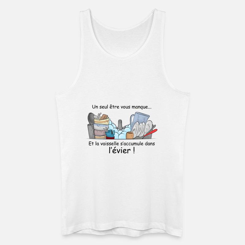 Eine fehlen .... - Männer Bio Tank Top - Weiß