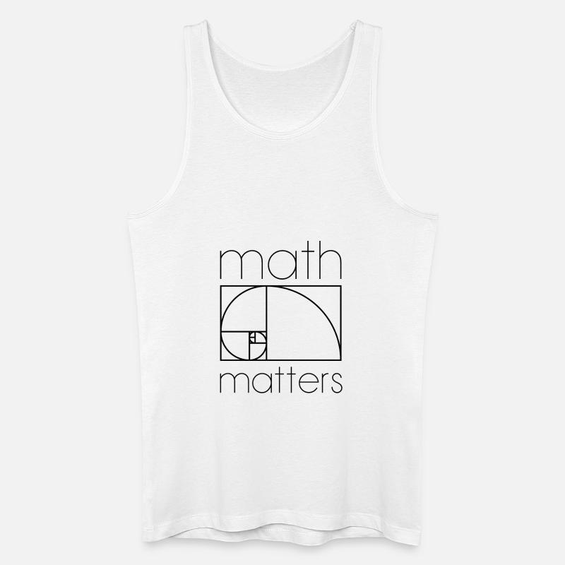 MATH MATTERS MATHEMATIK SHIRT - Männer Bio Tank Top - Weiß