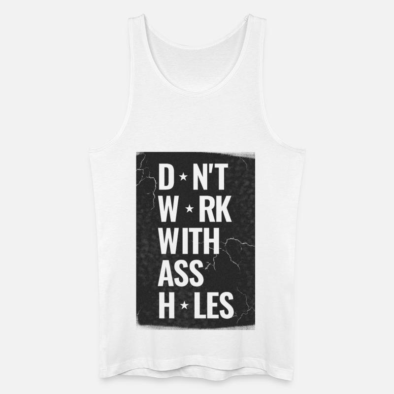 Arbeitskollegen sind Stress - Männer Bio Tank Top - Weiß