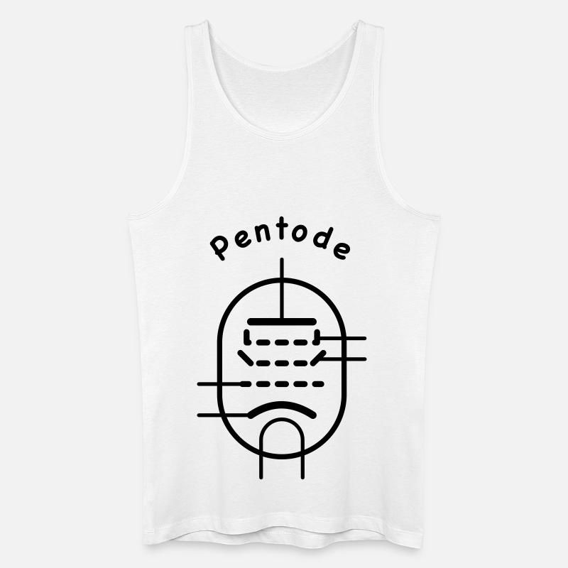 Vakuumröhren-Symbol Pentode - Männer Bio Tank Top - Weiß