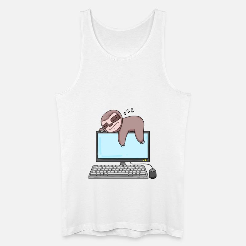 Computer Nerd Programmer Gift - Men’s Organic Tank Top - white