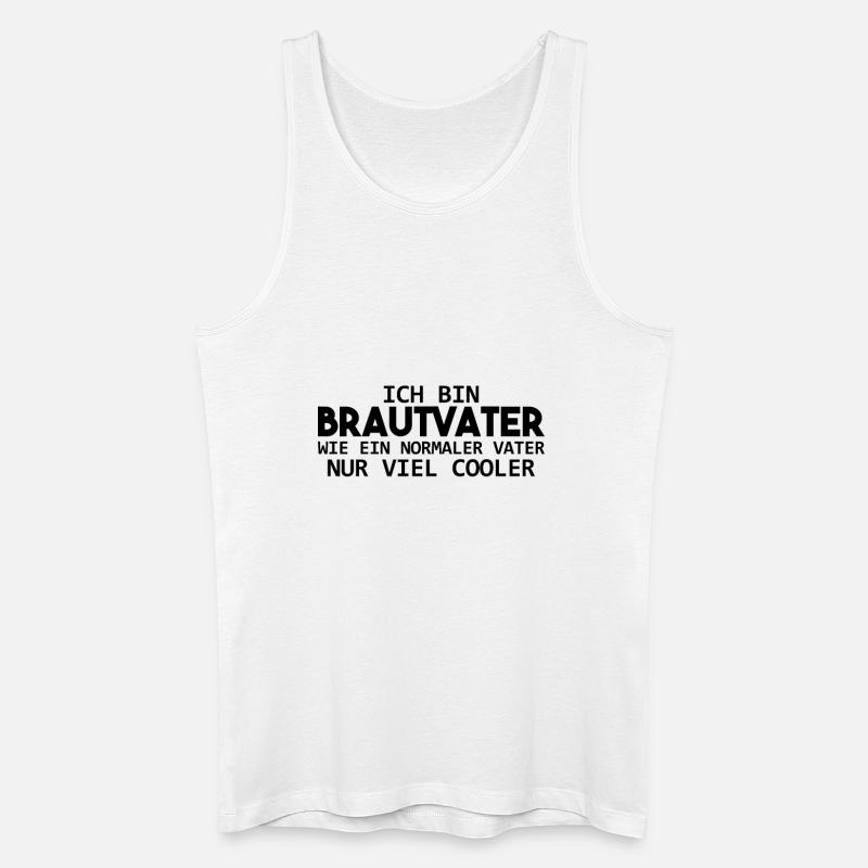 BRAUTVATER Geschenk - Männer Bio Tank Top - Weiß