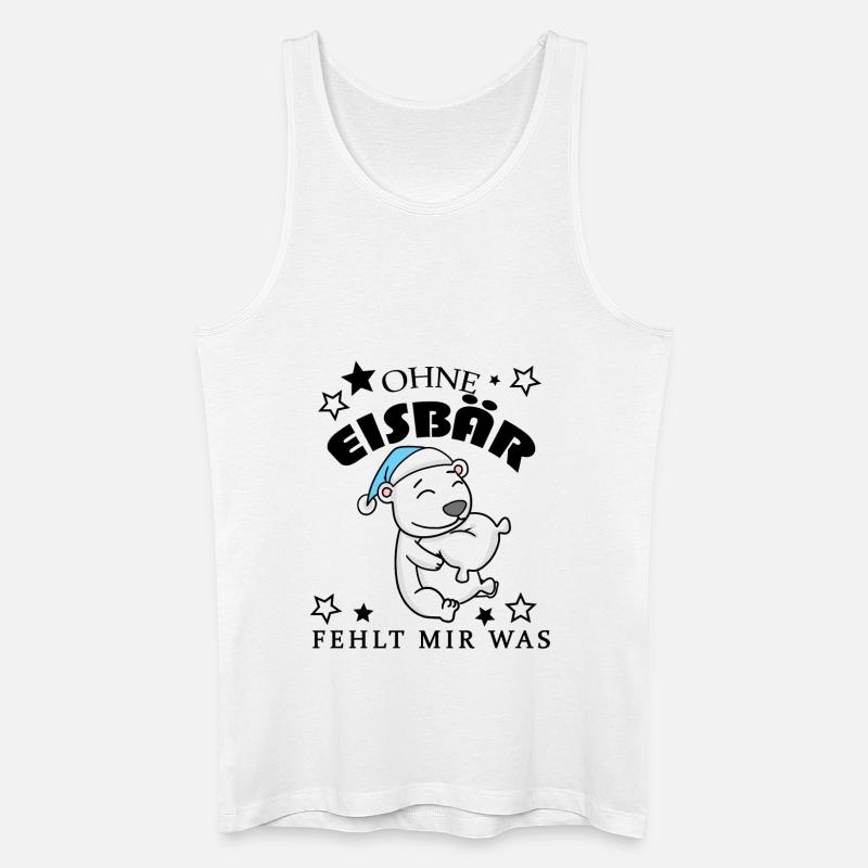 Eisbär - Männer Bio Tank Top - Weiß