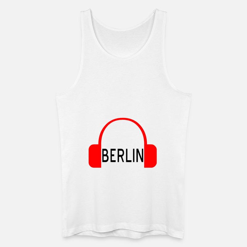 Berlin - Männer Bio Tank Top - Weiß