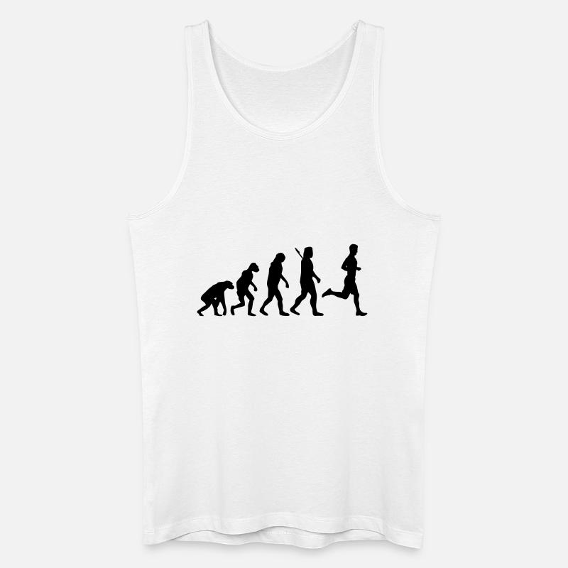 Jogging - Männer Bio Tank Top - Weiß