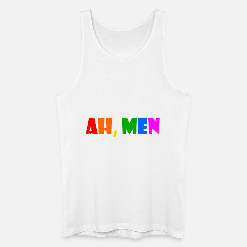 Ah men - Männer Bio Tank Top - Weiß