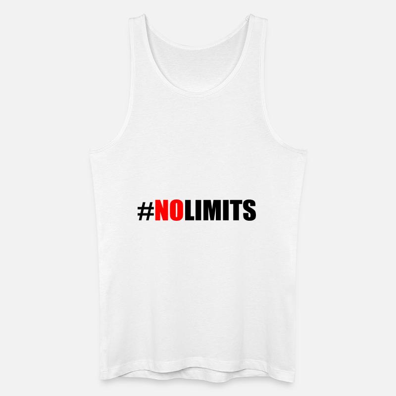 No limits - Men’s Organic Tank Top - white