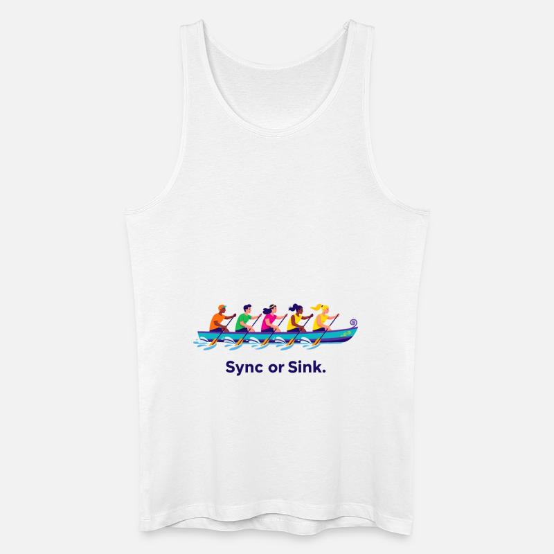 Drachenboot-Team - Männer Bio Tank Top - Weiß