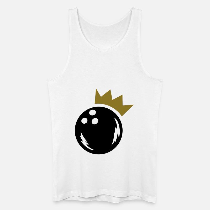 Bowling - Männer Bio Tank Top - Weiß