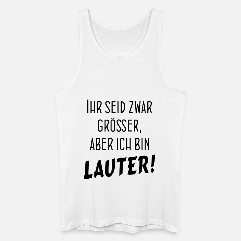 BIN LAUTER - Männer Bio Tank Top - Weiß