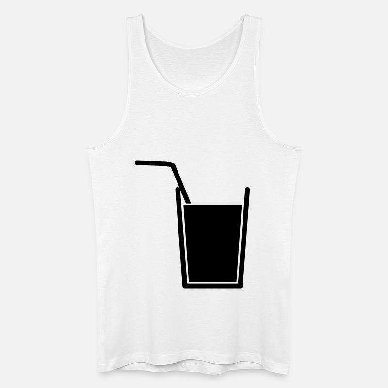 Drink - Männer Bio Tank Top - Weiß