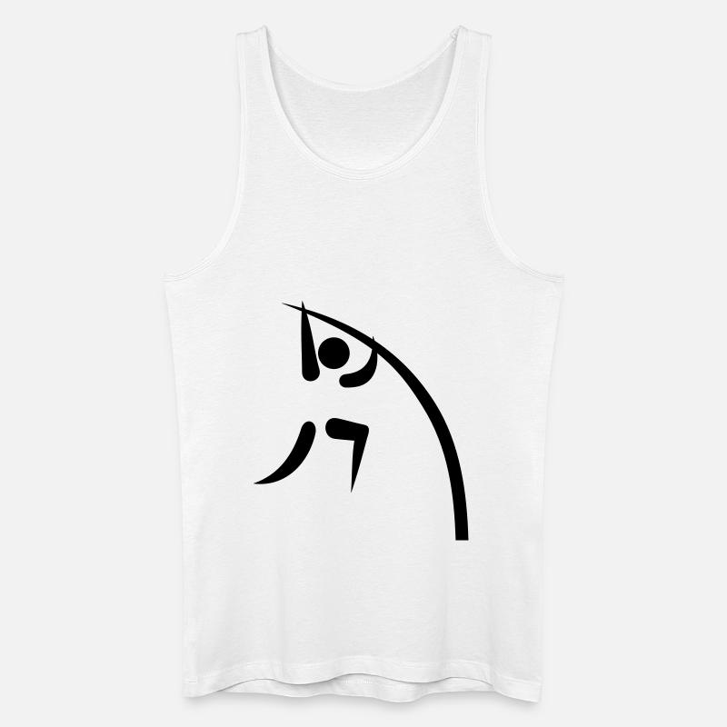 Stabhochsprung - Männer Bio Tank Top - Weiß