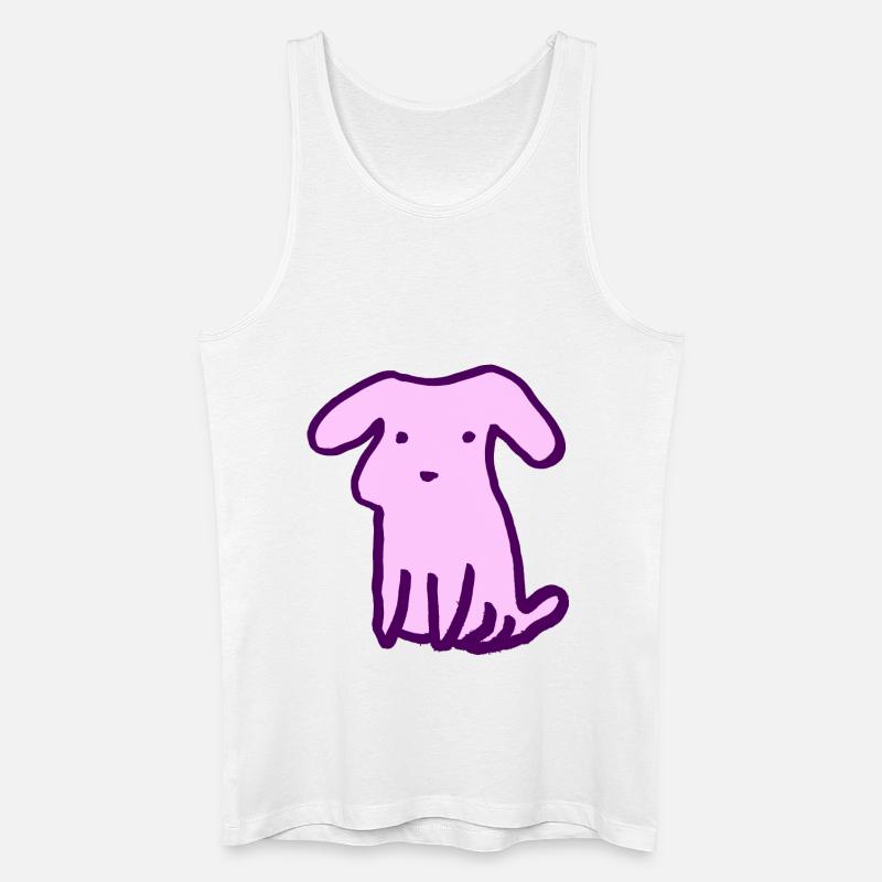 Süßer Hund Geschenkidee - Männer Bio Tank Top - Weiß