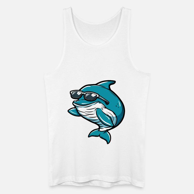 Wal Cool Comic - Männer Bio Tank Top - Weiß