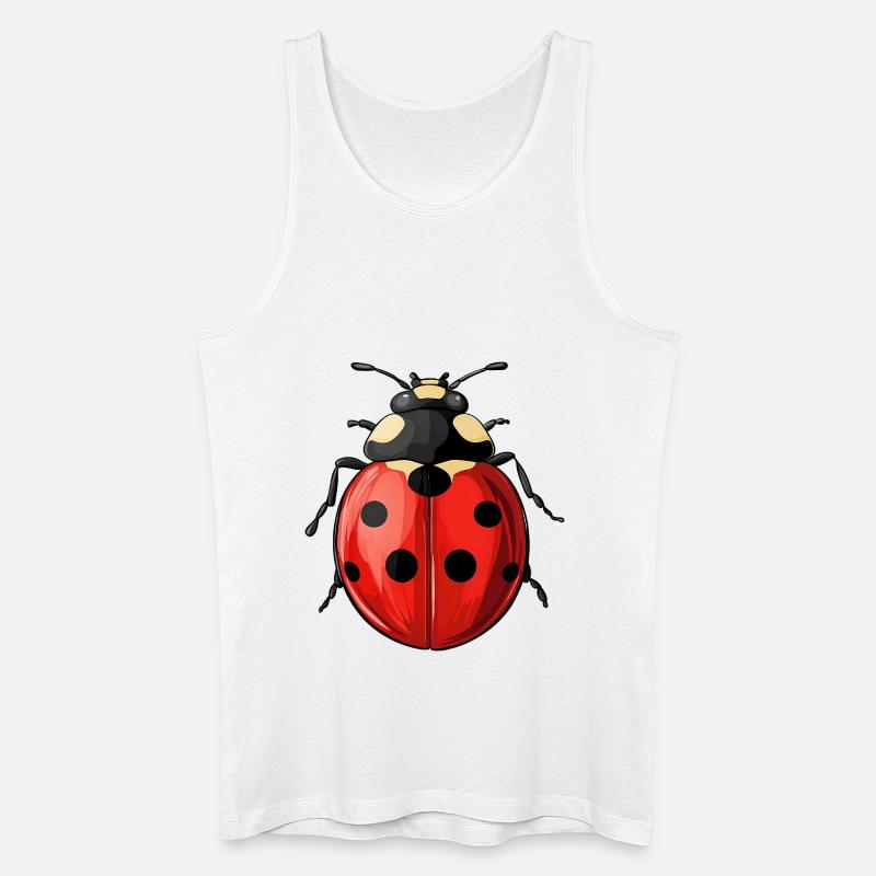 Marienkäfer - Männer Bio Tank Top - Weiß