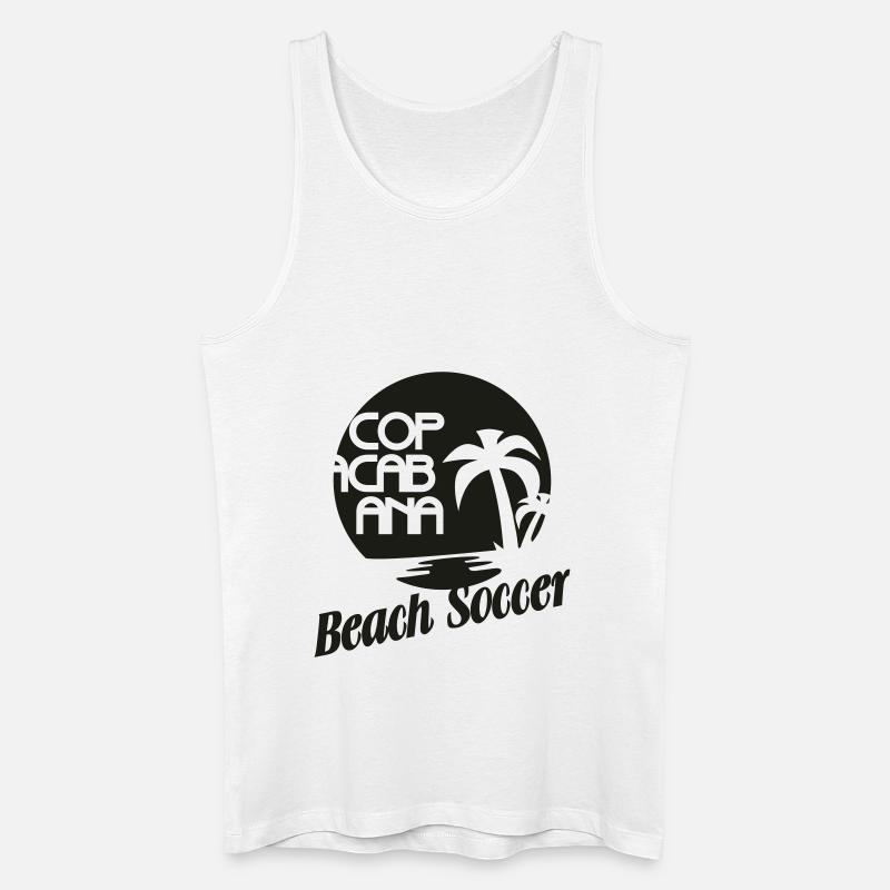 Copacabana Beach Soccer - Männer Bio Tank Top - Weiß