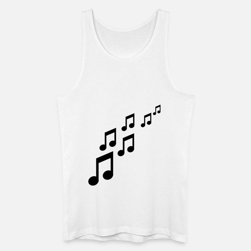 Note - Männer Bio Tank Top - Weiß