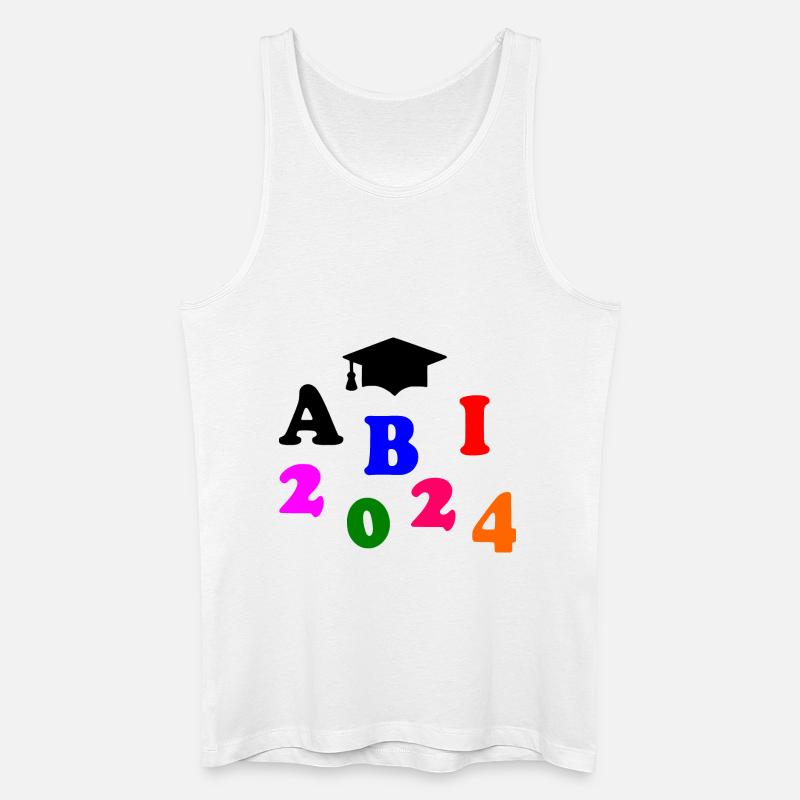 Abi 2024 - Männer Bio Tank Top - Weiß