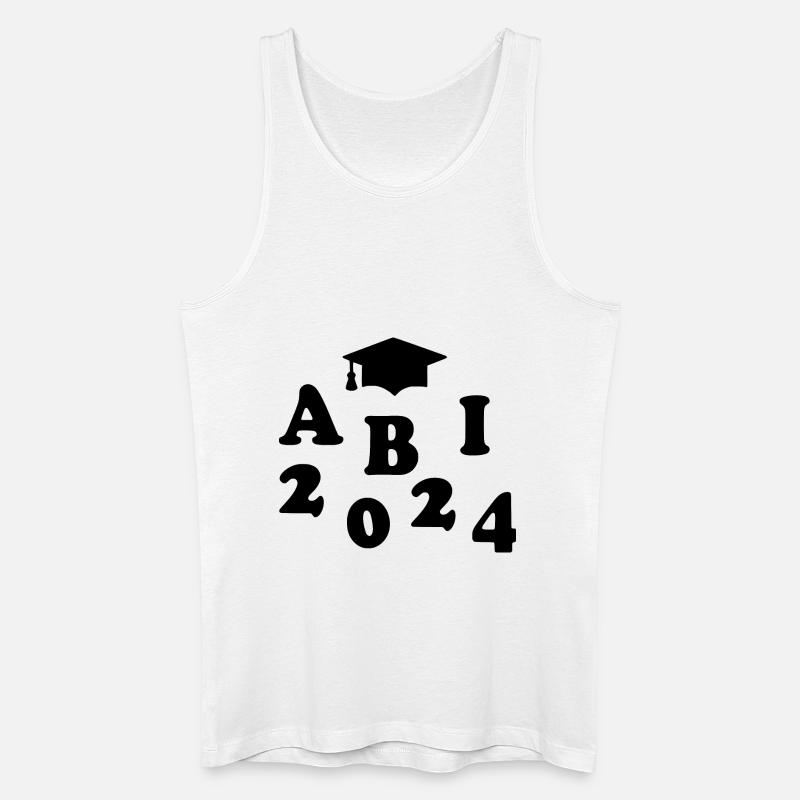 Abi 2024 - Männer Bio Tank Top - Weiß