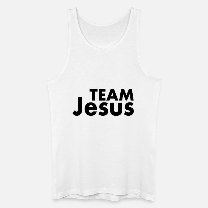 Team jesus - Männer Bio Tank Top - Weiß