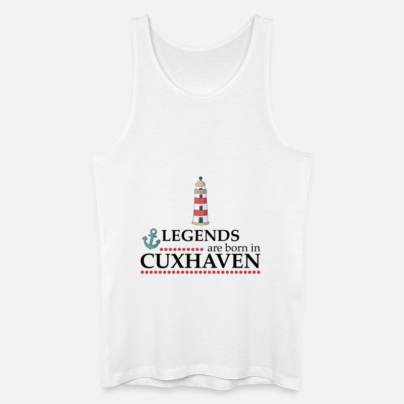 Cuxhaven - Männer Bio Tank Top - Weiß