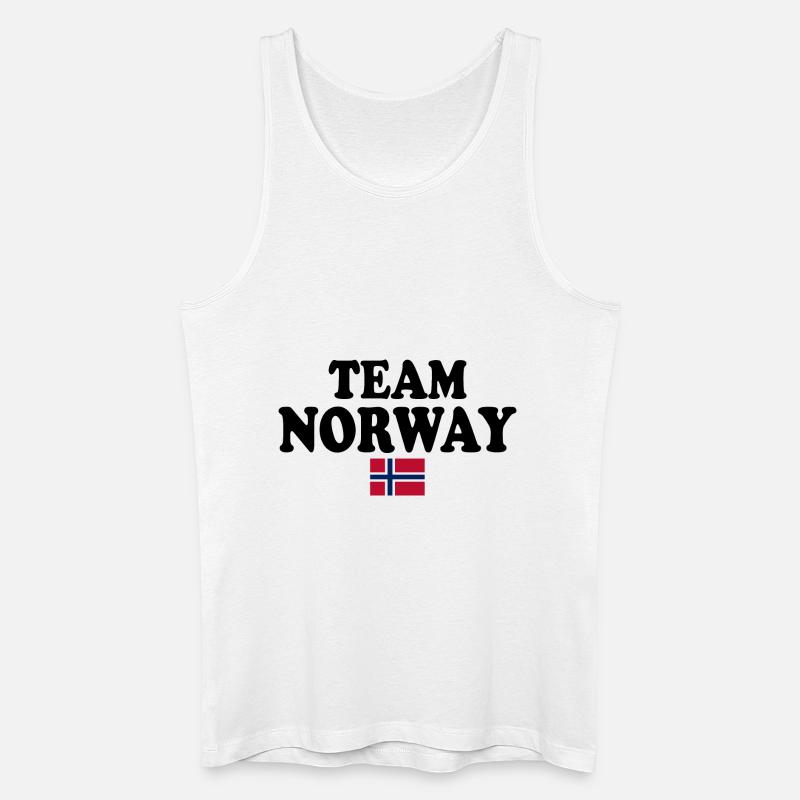 Team norway - Männer Bio Tank Top - Weiß