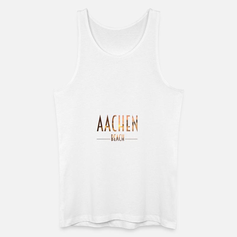Aachen Beach - Männer Bio Tank Top - Weiß
