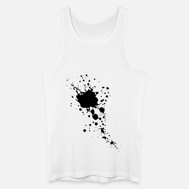 Paint Splatter - Männer Bio Tank Top - Weiß