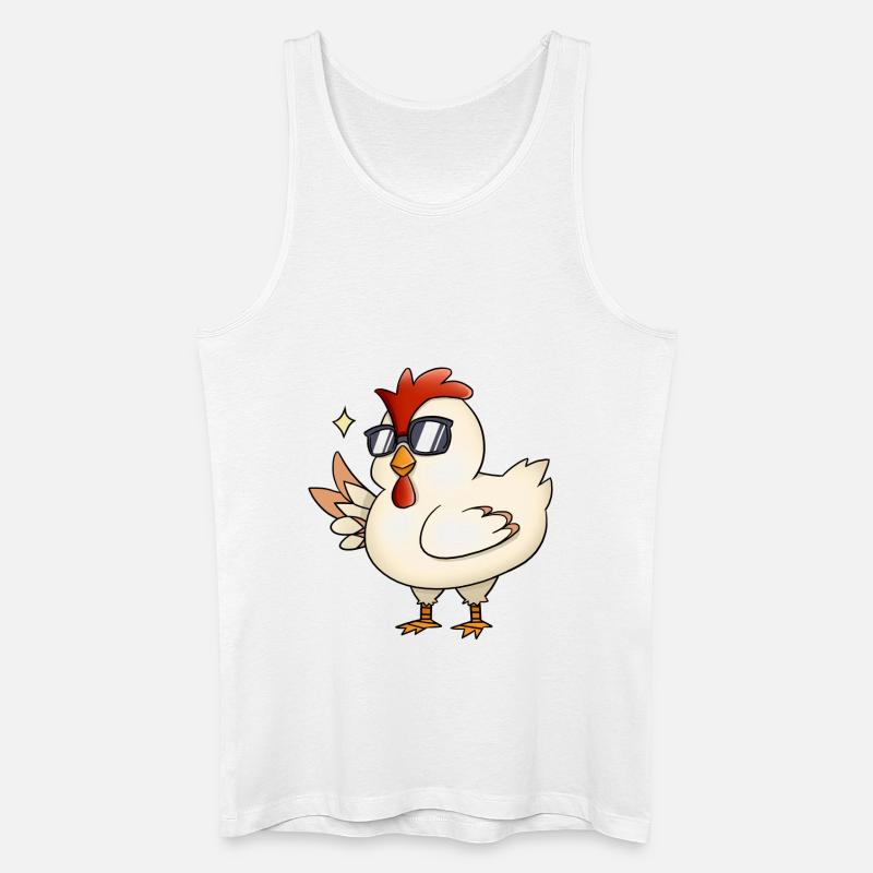 Chick - Männer Bio Tank Top - Weiß