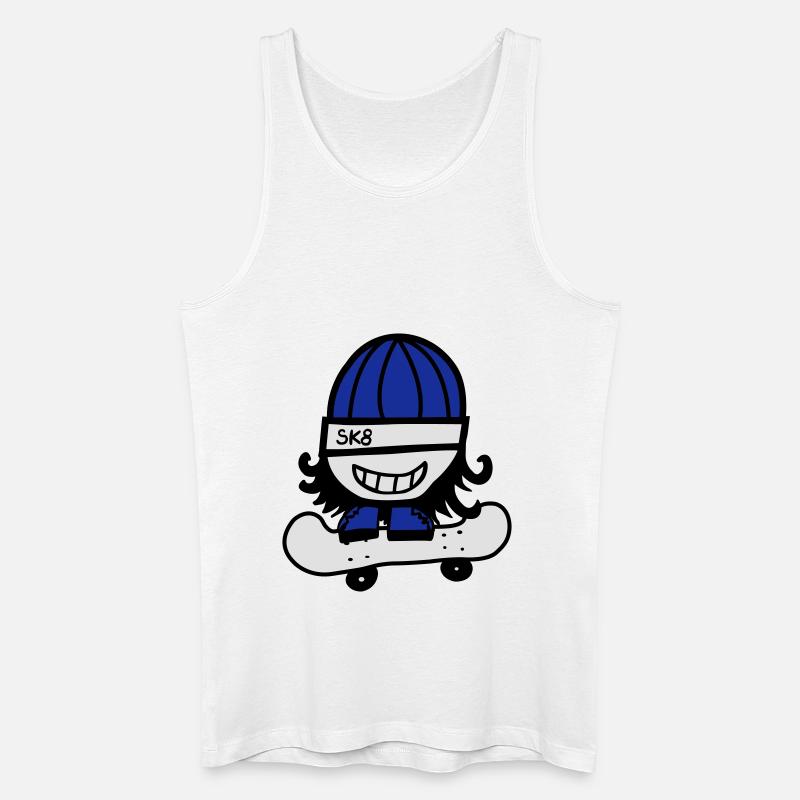Skate comic de - Männer Bio Tank Top - Weiß