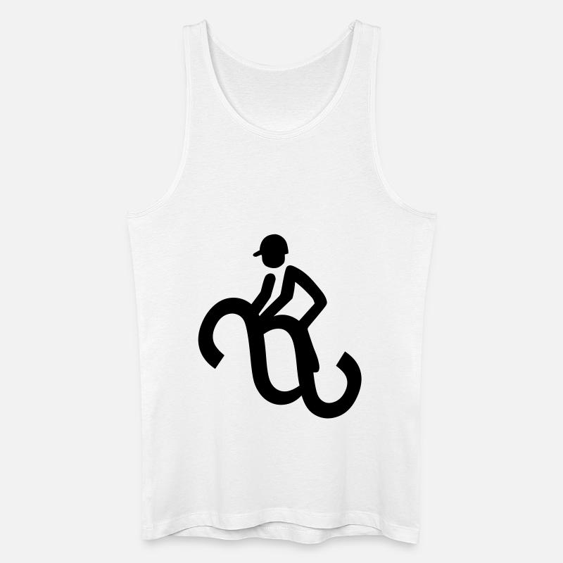 Paragraphenreiter - Männer Bio Tank Top - Weiß