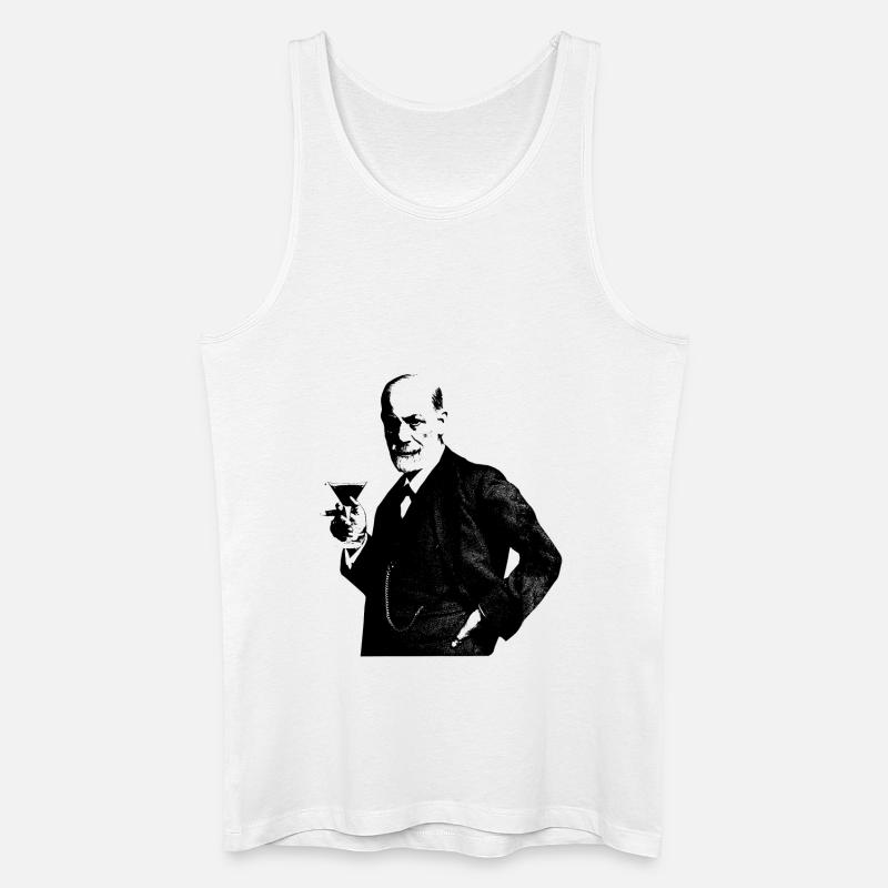 Sigmund Freud - Männer Bio Tank Top - Weiß