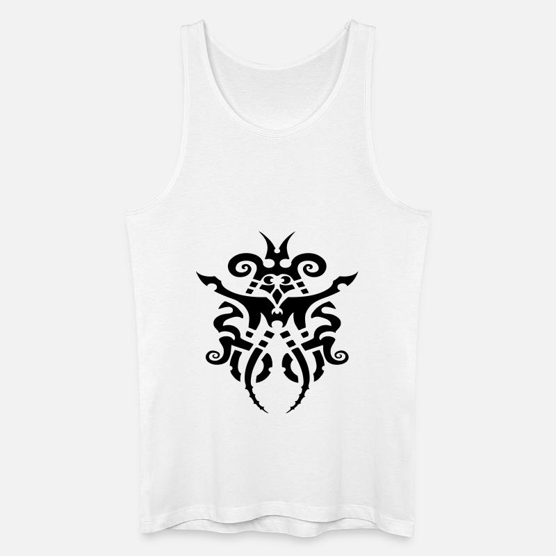 Cthulhu tattoo - Männer Bio Tank Top - Weiß