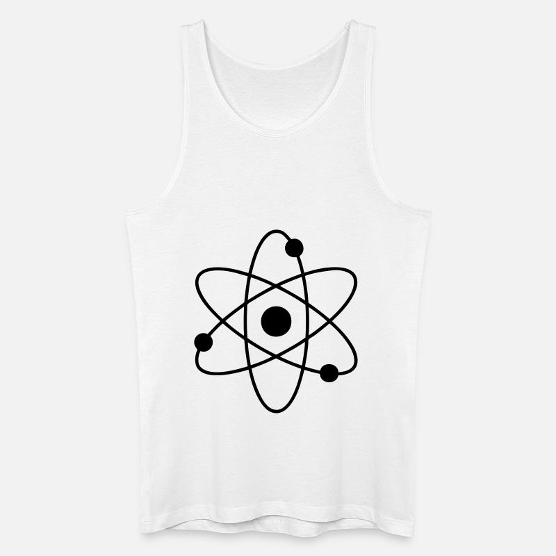 atome - Männer Bio Tank Top - Weiß