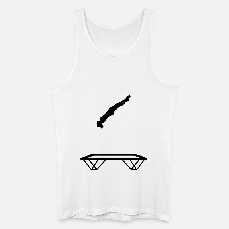 Trampolin - Männer Bio Tank Top - Weiß