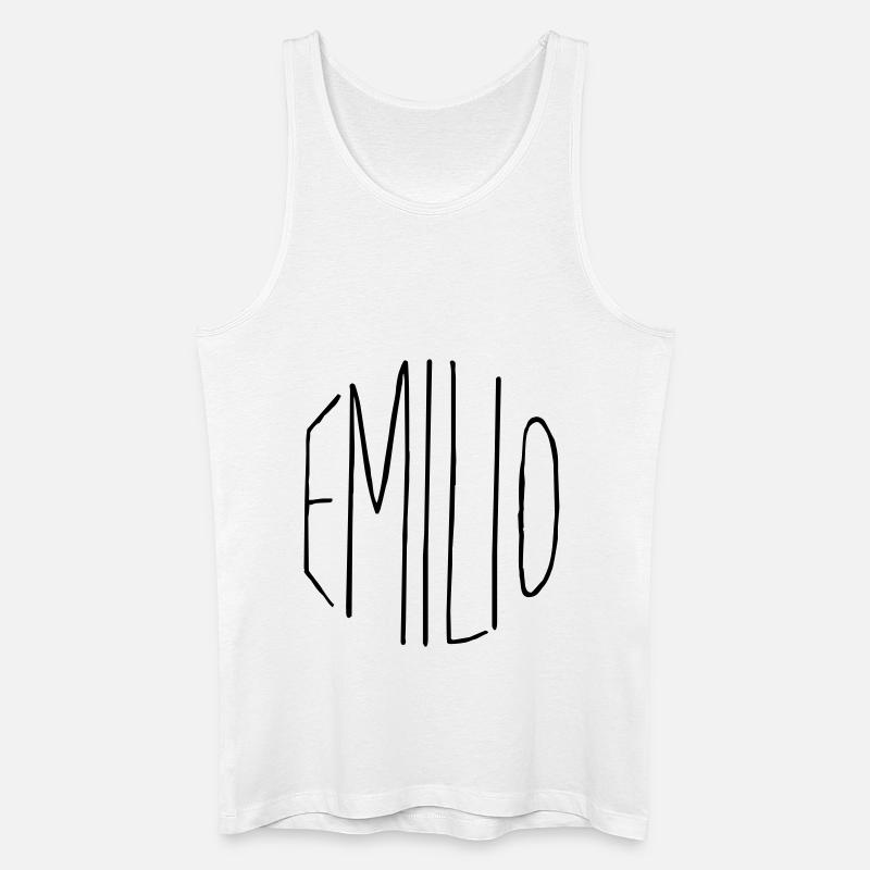Emilio Geschenk - Männer Bio Tank Top - Weiß